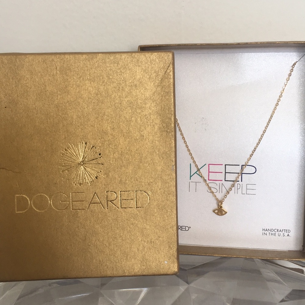Dogeared evil eye necklace